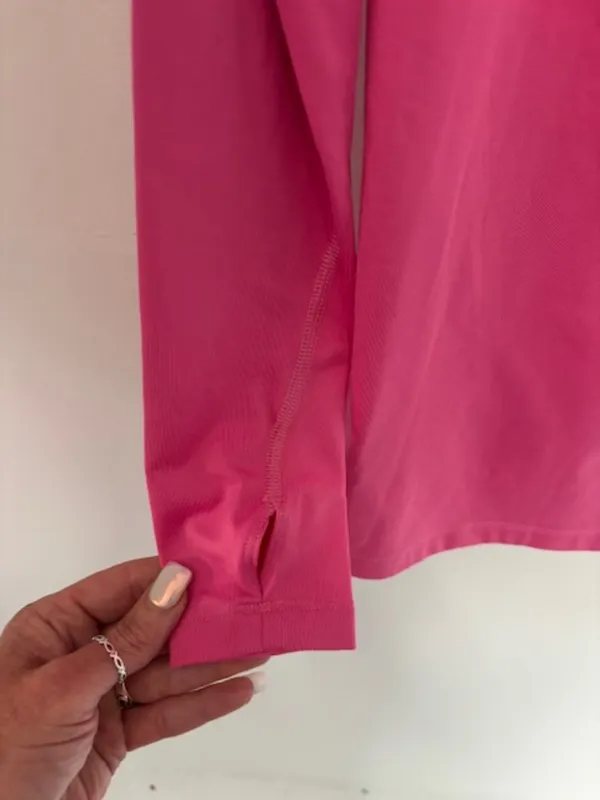 Nike Pro Combat Dri‑FIT Compression Top Women’s L Long Sleeve Pink Athletic - Image 4