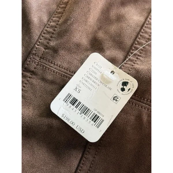 We The Free People NWT Nico Faux Suede One-Piece Jumpsuit XS Brown Romper - Image 10