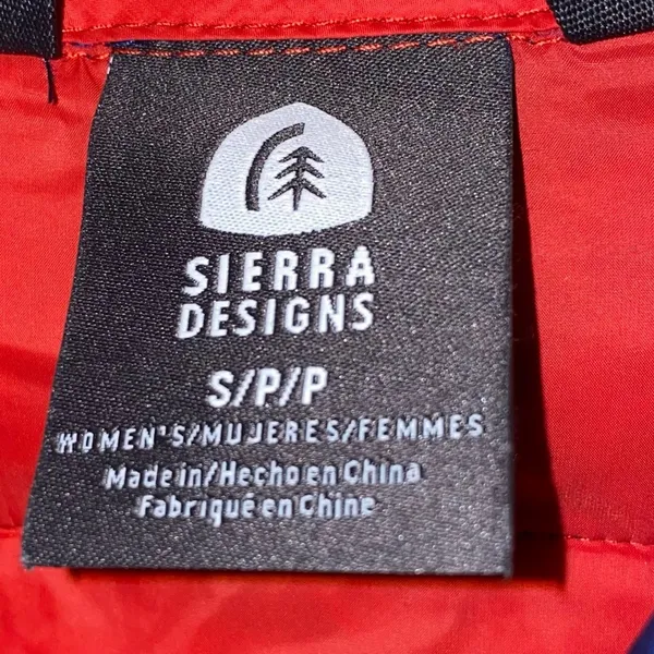 Sierra Designs Blue‎ Lightweight Puffer Jacket Women's Small Packable Coat Blue - Image 5