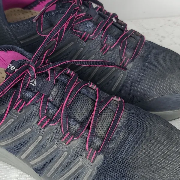 Reebok Ariat Astroride steel toe lace up blue pink work tennis shoes sz 7 - Image 5