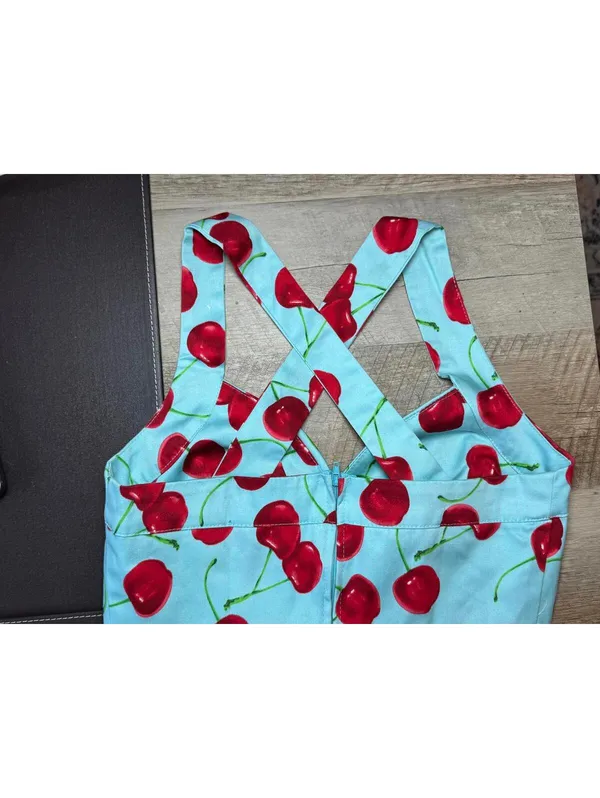 Ixia Y2K Style Cherry Print Halter Dress XS or XXS - Image 3