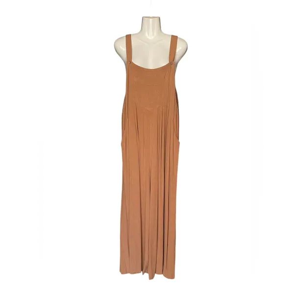 PRETTYGARDEN Casual Sleeveless Loose Strappy Wide Leg Bib Overalls with Pockets - Image 4