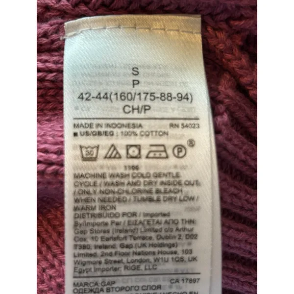 GAP purple v-neck knit sweater small preppy - Image 5