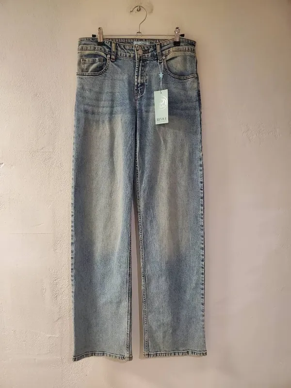 Revice NEW TLC Ocean Ave Low Rise Baggy Jeans in Blue Size 27 - Image 2