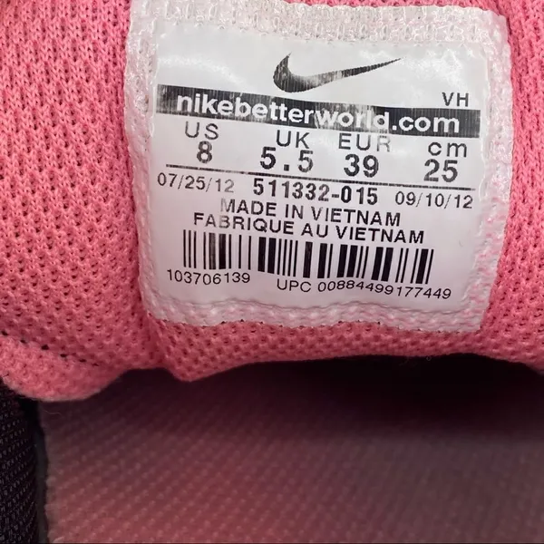 Nike Flex Trainer 2 TR2 Women's Running Shoes Black‎ Pink Size 8 511332-015 - Image 11