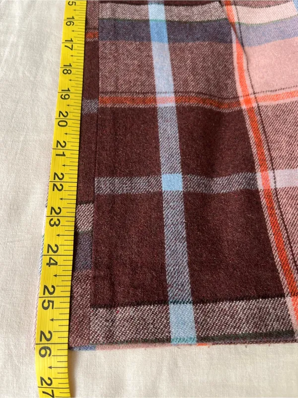 UO• High Rise Wide Leg Plaid Abby Brushed Flannel Grandpa Trousers• Sz 2 - Image 9