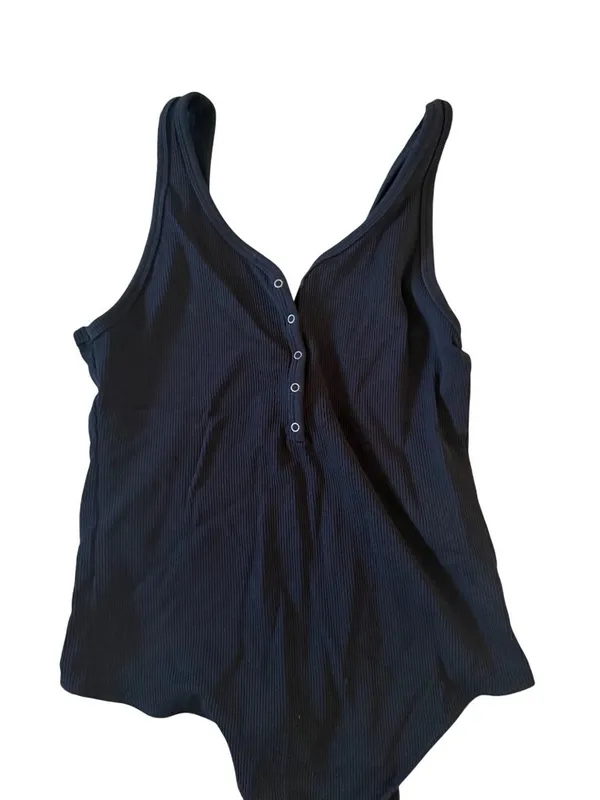 ABERCROMBIE & FITCH Soft Collection Black Bodysuit Size L - Image 3