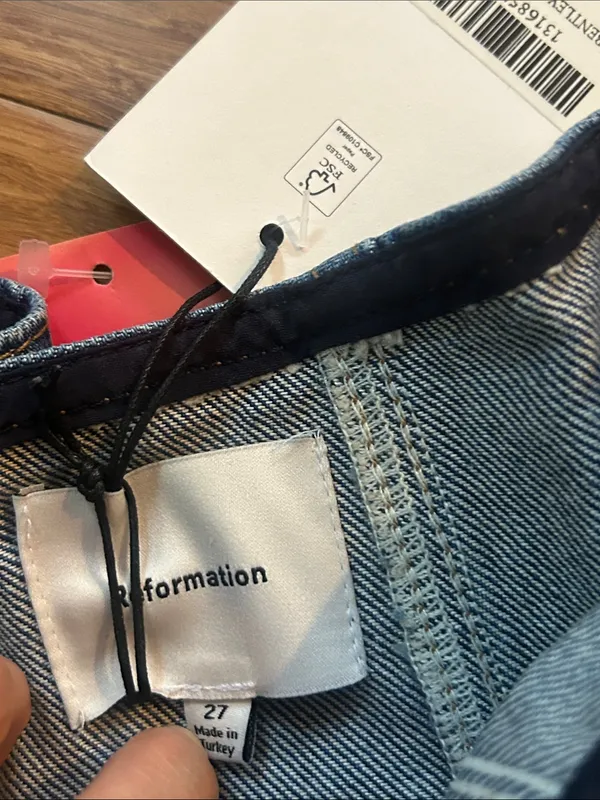 Reformation Bentley Denim Mini Skirt - Image 7
