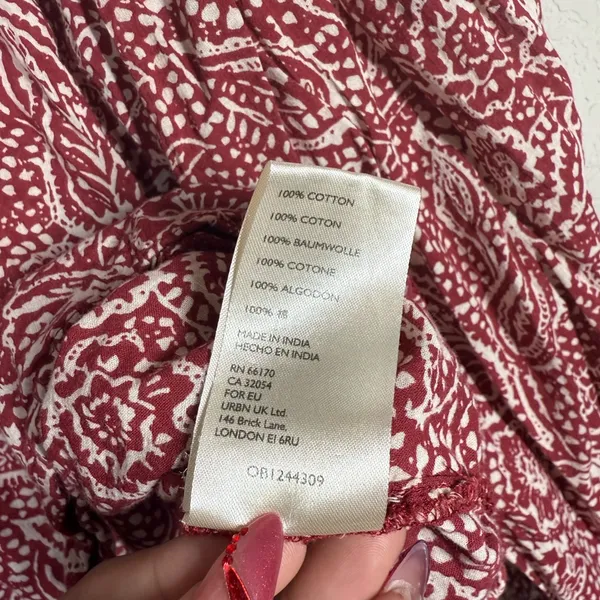 We The Free x Free People Cool Meadow Printed Top Size Medium - Image 8