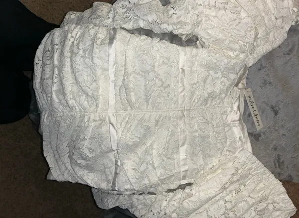 For Love & Lemons Colette Bridal Gown with Detachable Train Size S NWT - Image 12
