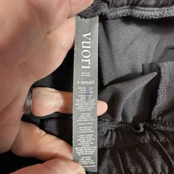 Vuori Joggers Womens XS Black Drawstring Lounge Yoga Gym Sweatpants Athletic - Image 3