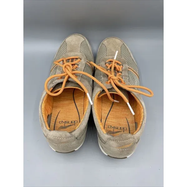 Dansko Tan Suede Leather Lace Up‎ Sneakers Comfort Size 39 - Image 5
