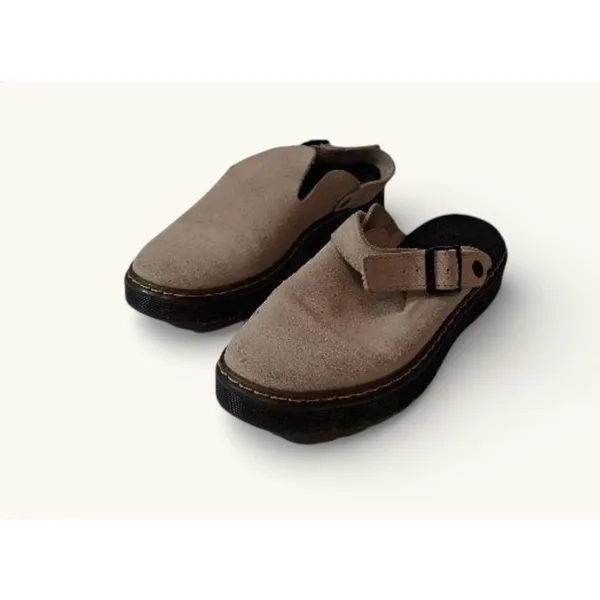 Dr. Martens Carlson‎ Suede Mule Clogs Womens 9 Tan Slip On Buckle AirWair - Image 2