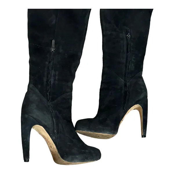 2000s Sam Edelman Kayla Over the Knee Suede Platform Boots 8.5 - Image 16