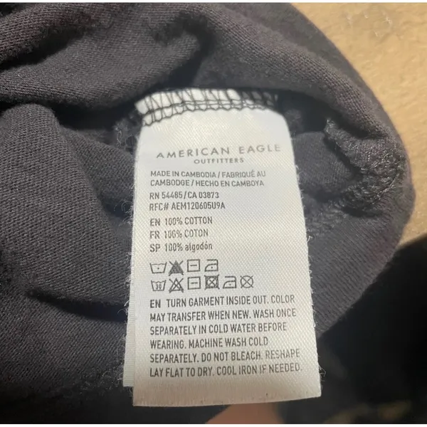 American Eagle Aspen Colorado Graphic Long Sleeve Tee gray‎ Medium - Image 3