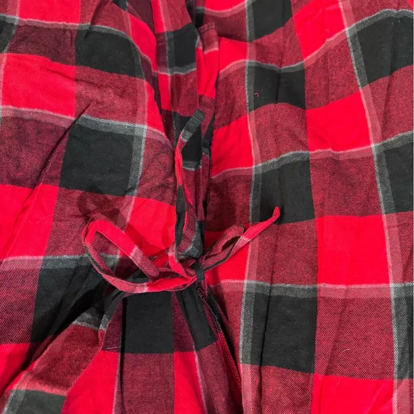 Stars Above Red and Black Plaid Robe- size XS/S - Image 4