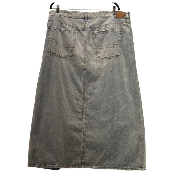 American Eagle‎ Maxi Jean Skirt Blue 20 - Image 2