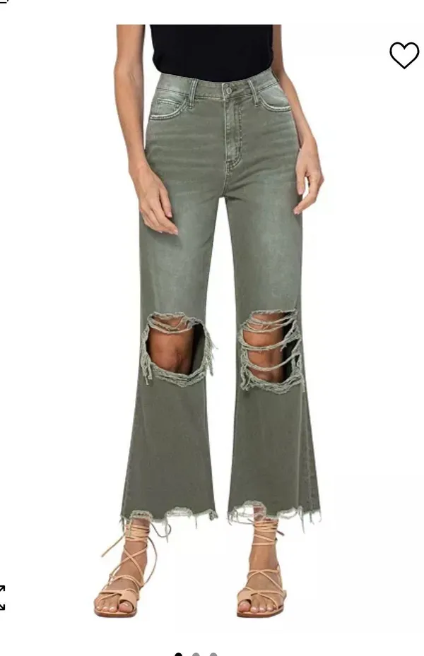 Cropped Flare Jeans - Image 6