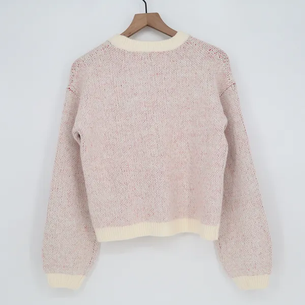 A New Day Sweater Womens XS Pullover Pink Ciao Ciao Cherry Graphic Excellent - Image 4