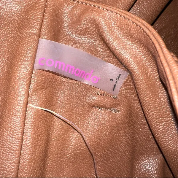 Commando Faux Leather Paperbag Short - Image 7