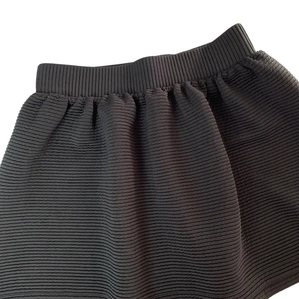 Urban Outfitters Cooperative Skirt Medium Black Elastic Waist A Line - Image 3