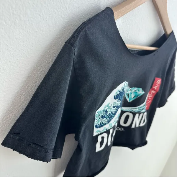 Diamond Supply Co. Off the Shoulder Cropped Tee - Image 4