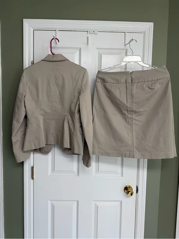 The Limited Beige Blazer & Skirt Suit Set - Image 2