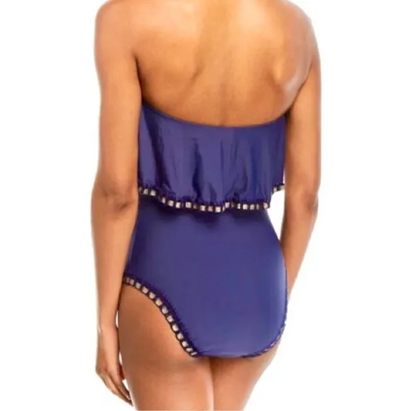 New. Platinum by PilyQ navy swimsuit. Retails $164 - Image 6
