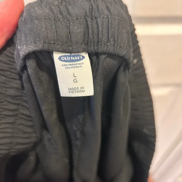 Old Navy Women's Large Black Lyocell Drawstring Waist Pants Boho‎ Athleisure - Image 7