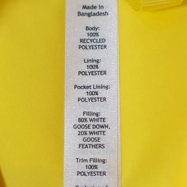 Lululemon Wunder Puff Cropped Goose Down Feather Quilt Vest Jacket Sonic Yellow - Image 3