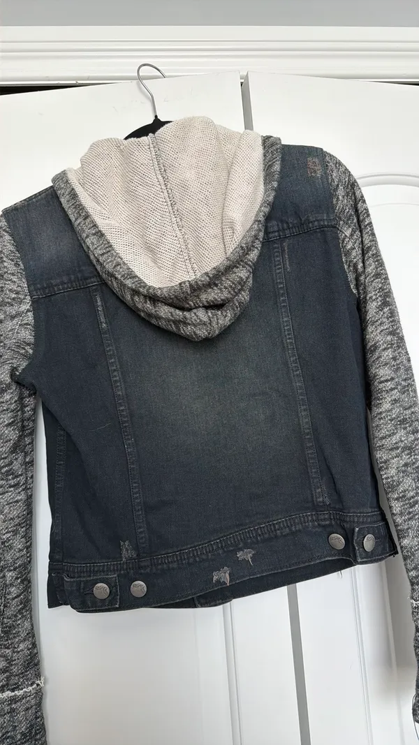 Free People Distressed Denim Jacket - Image 4