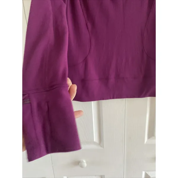 Lululemon Run Turbo 1/2 Zip Pullover Womens Size 6 Purple Athletic Running‎ Top - Image 2