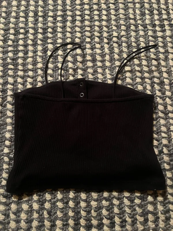 Aeropostale black ribbed crop top - Image 3