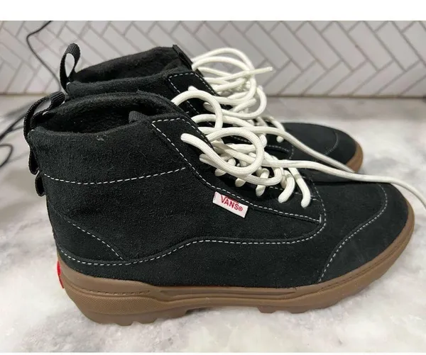 Women's Vans Colfax Boot MTE-1 Leather Shoes in Black, Size 5 - Image 10