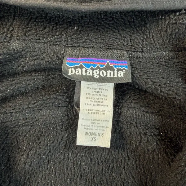 Patagonia R2 Fleece Hoodie Womens XS Black Full Zip Polartec Jacket - Image 3