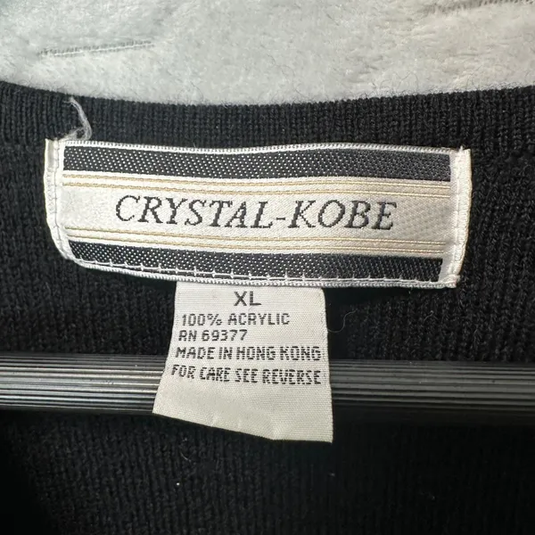 Vtg Crystal Kobe Womens Christmas Sweater Vest XL Holiday Snowman Embroidered - Image 4