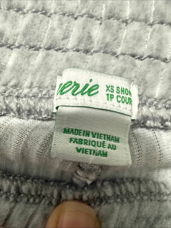 AERIE Grey Ribbed Flared Pants Size XS Short - Image 3