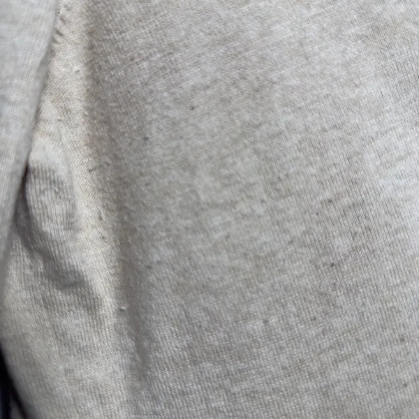 Quince Women Organic Cotton Cashmere V-Neck Sweater Medium Beige Long Sleeve - Image 8