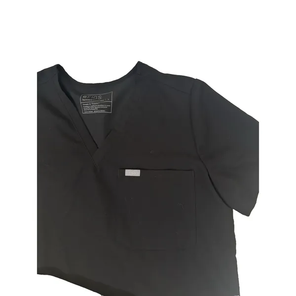 FIGS Catarina Top And Long Sleeve Shirt - Black Size Large - Image 5