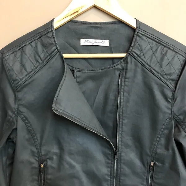 Mavi Jeans‎ Co. Ruby Coated Black Jacket Small - Image 5