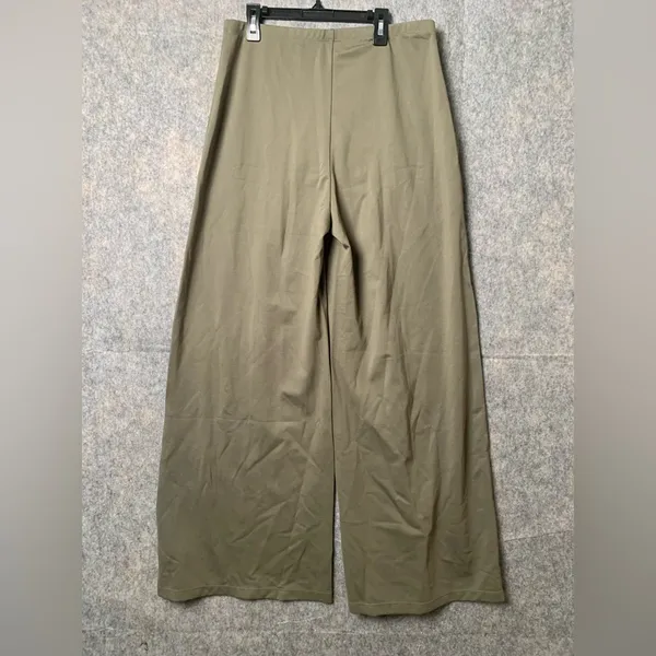 Halara Women Size Large‎ Olive Green New Wide Leg Stretchy Pants - Image 6