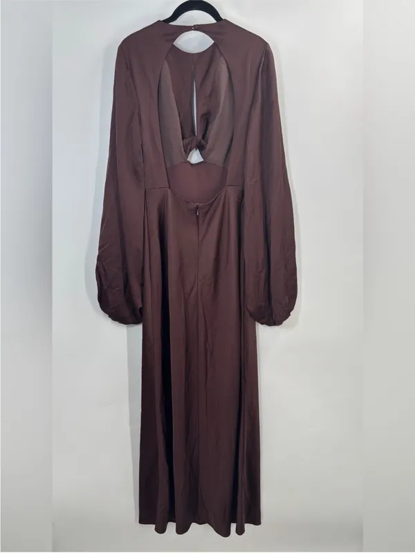 Significant Other Demi Backless Long-sleeve Column Gown AU8/US4 - Image 7