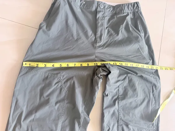 Alo Yoga Flip It Trouser Dark Cactus Check The Measurements Pocket Zipper - Image 8