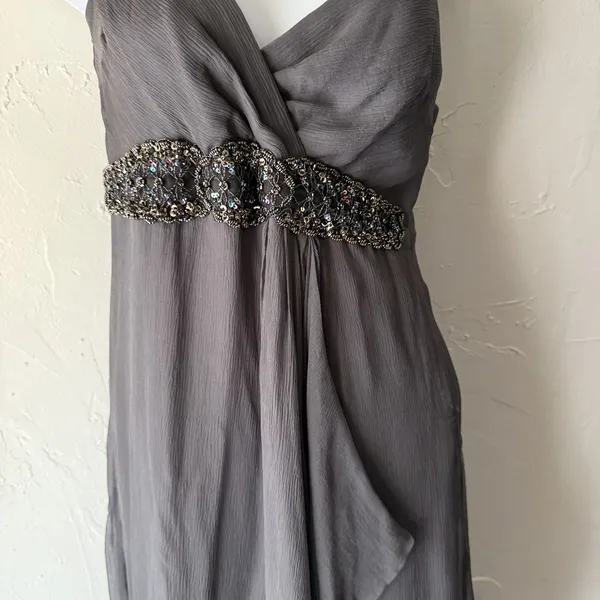 Wendy Katlen Dress Y2k 6 Silk Beaded Waist Formal Gown Chiffon Fairy Unique‎ - Image 2