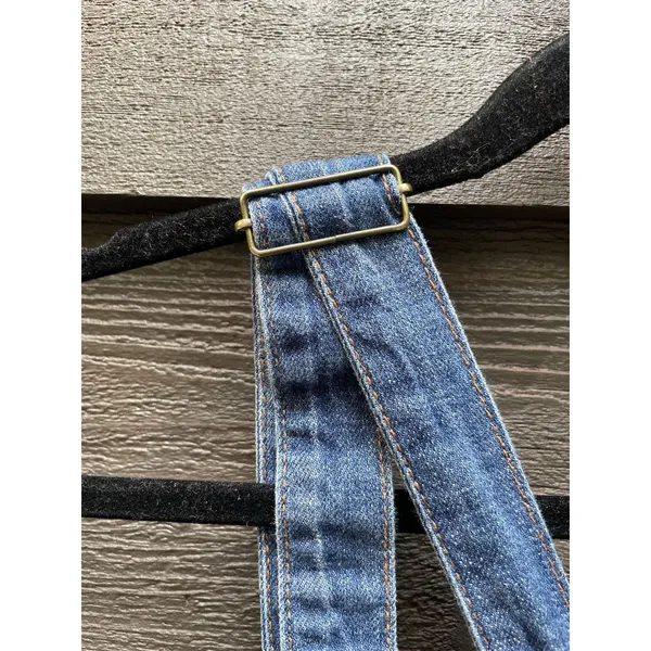 Monthorigin Denim Overalls OS Boho Lagenlook Cottagecore Festival Farm Core M - Image 12
