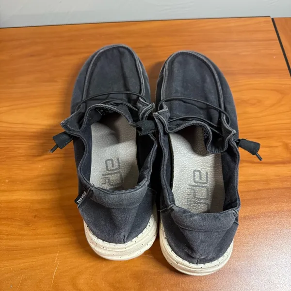 Hey Dude Women’s Wendy Black Slip On Canvas‎ Shoe Casual Comfort W8 - Image 3