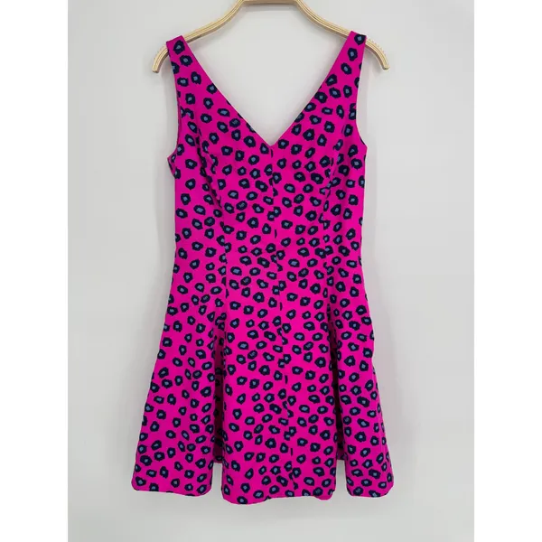 Lilly Pulitzer Clove Dress Size 6 Pink Cheetah Print Sleeveless Preppy Bold - Image 4