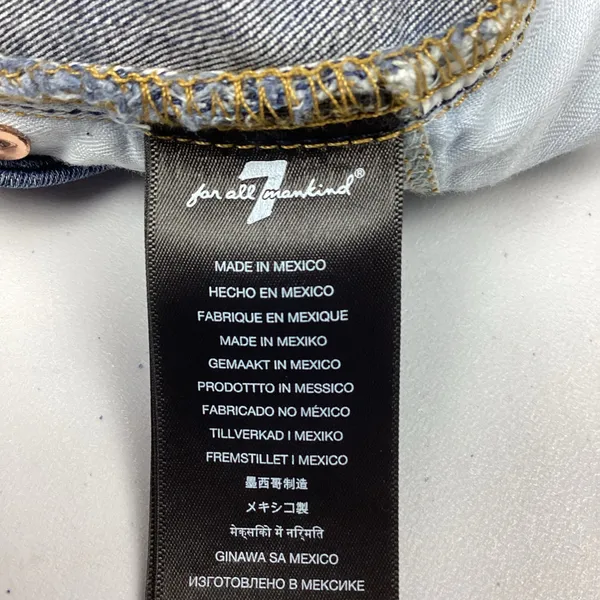 7 For All Mankind Skinny Jeans Size 27 Medium Wash New with Tag - Image 6