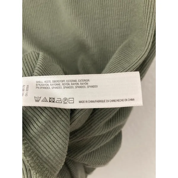 Anthropologie Saturday Sunday Copeland Earthy Minimalism Olive Green Shirt Top - Image 7
