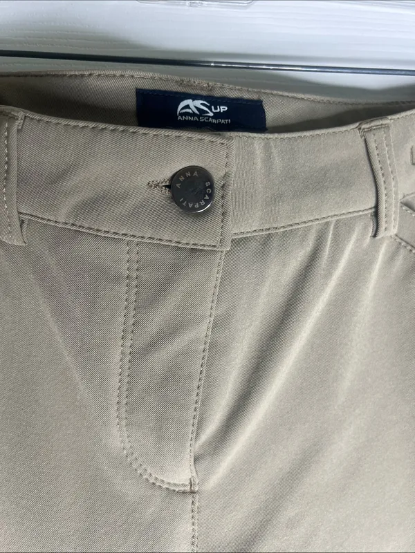 Equestrian Breeches with Silicone Knee Grip tan women’s breeches - Image 7